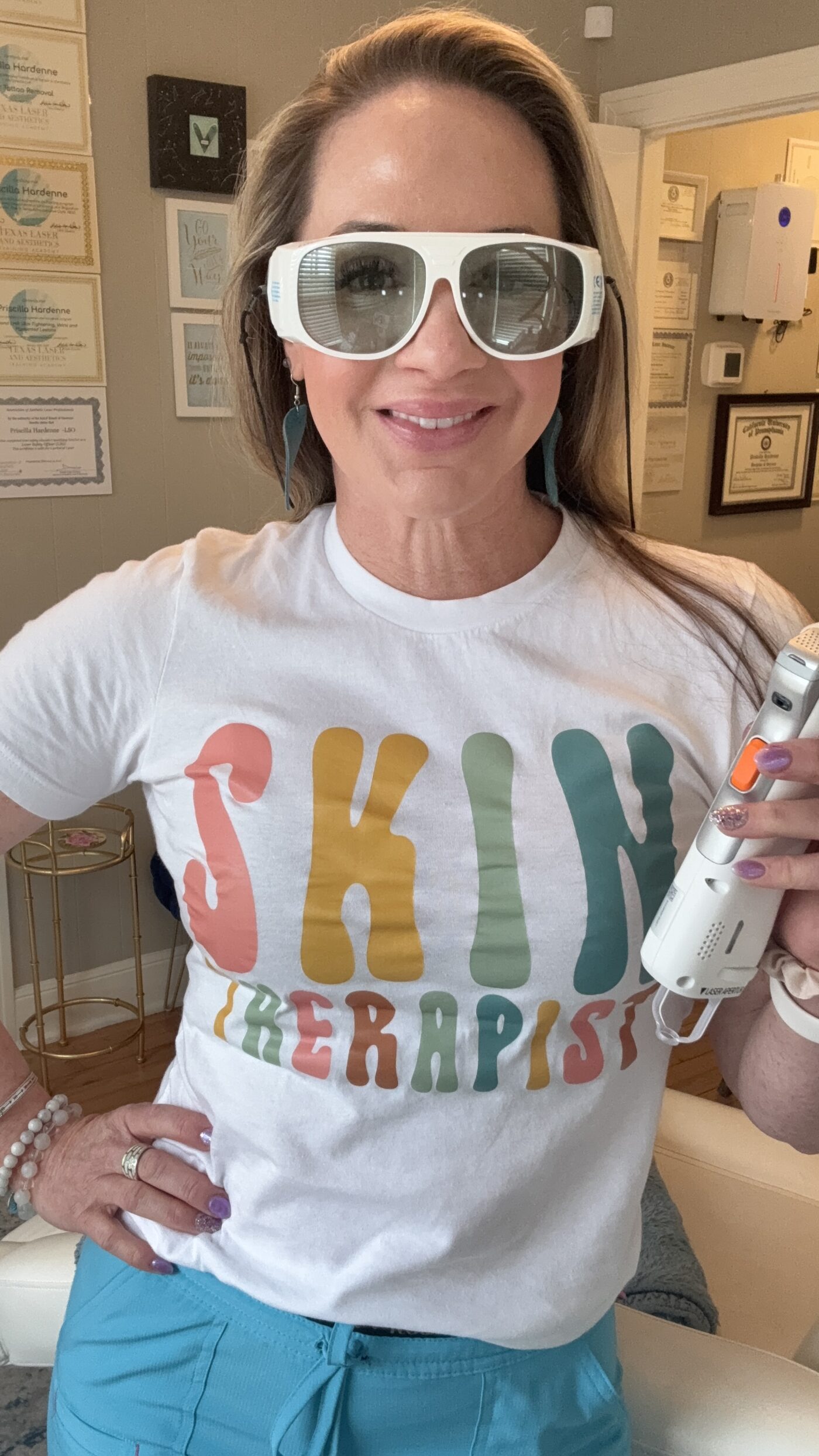 Priscilla performing Ultra LaseMD laser skin resurfacing at Opal Aesthetics & Wellness